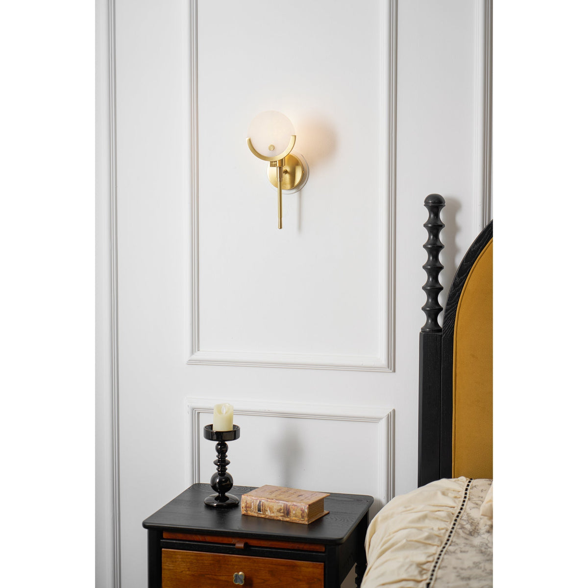 Aminex aplique de pared esfera alabastro