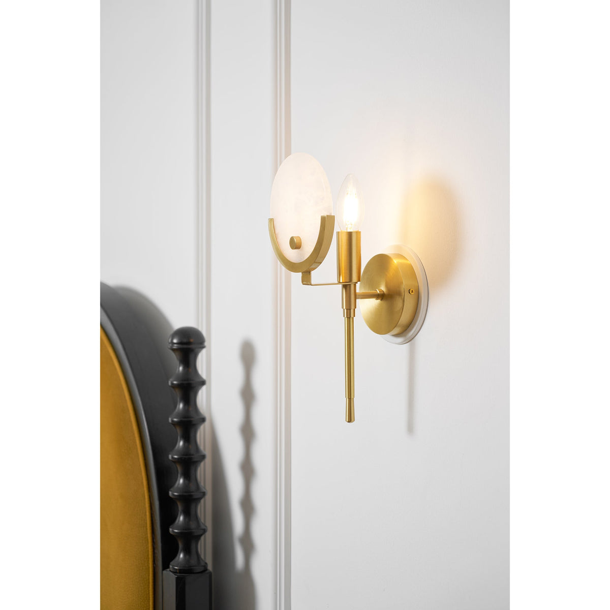Aminex aplique de pared esfera alabastro