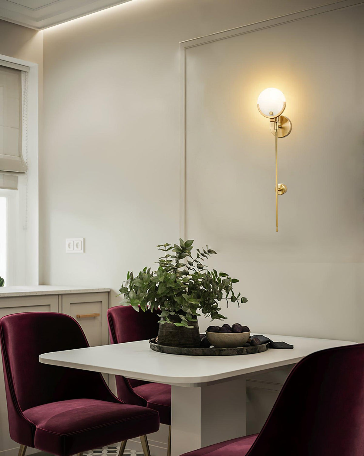 Aminex aplique de pared esfera alabastro