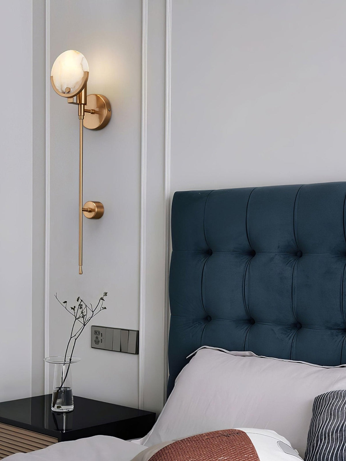 Aminex aplique de pared esfera alabastro