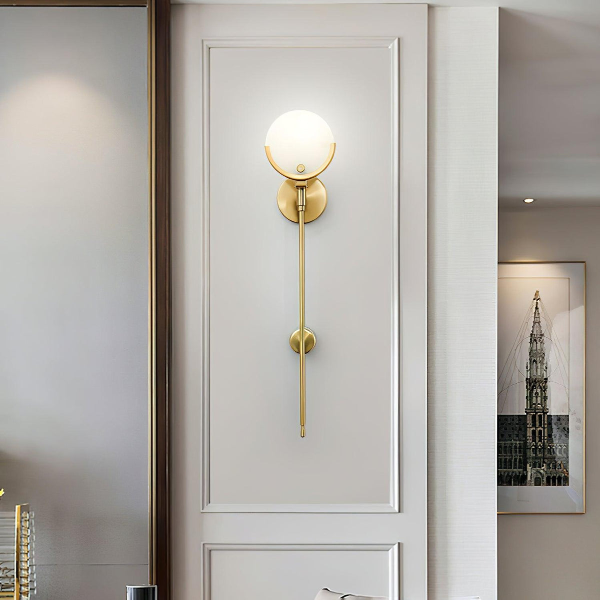 Aminex aplique de pared esfera alabastro