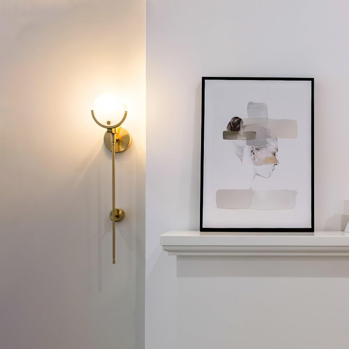 Aminex aplique de pared esfera alabastro