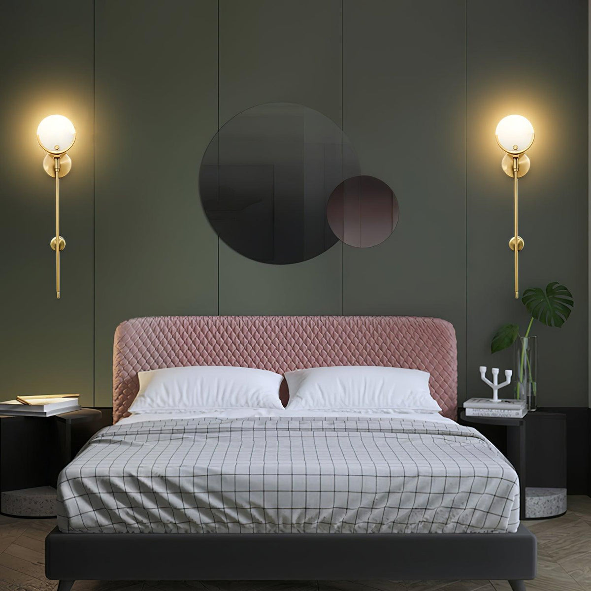 Aminex aplique de pared esfera alabastro
