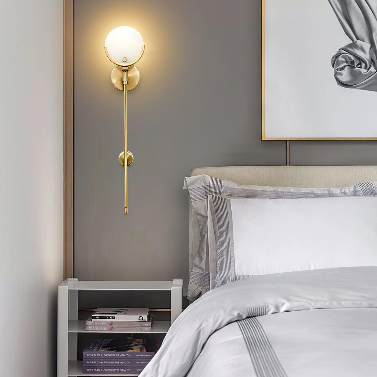 Aminex aplique de pared esfera alabastro