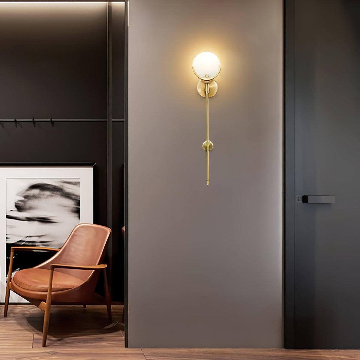 Aminex aplique de pared esfera alabastro