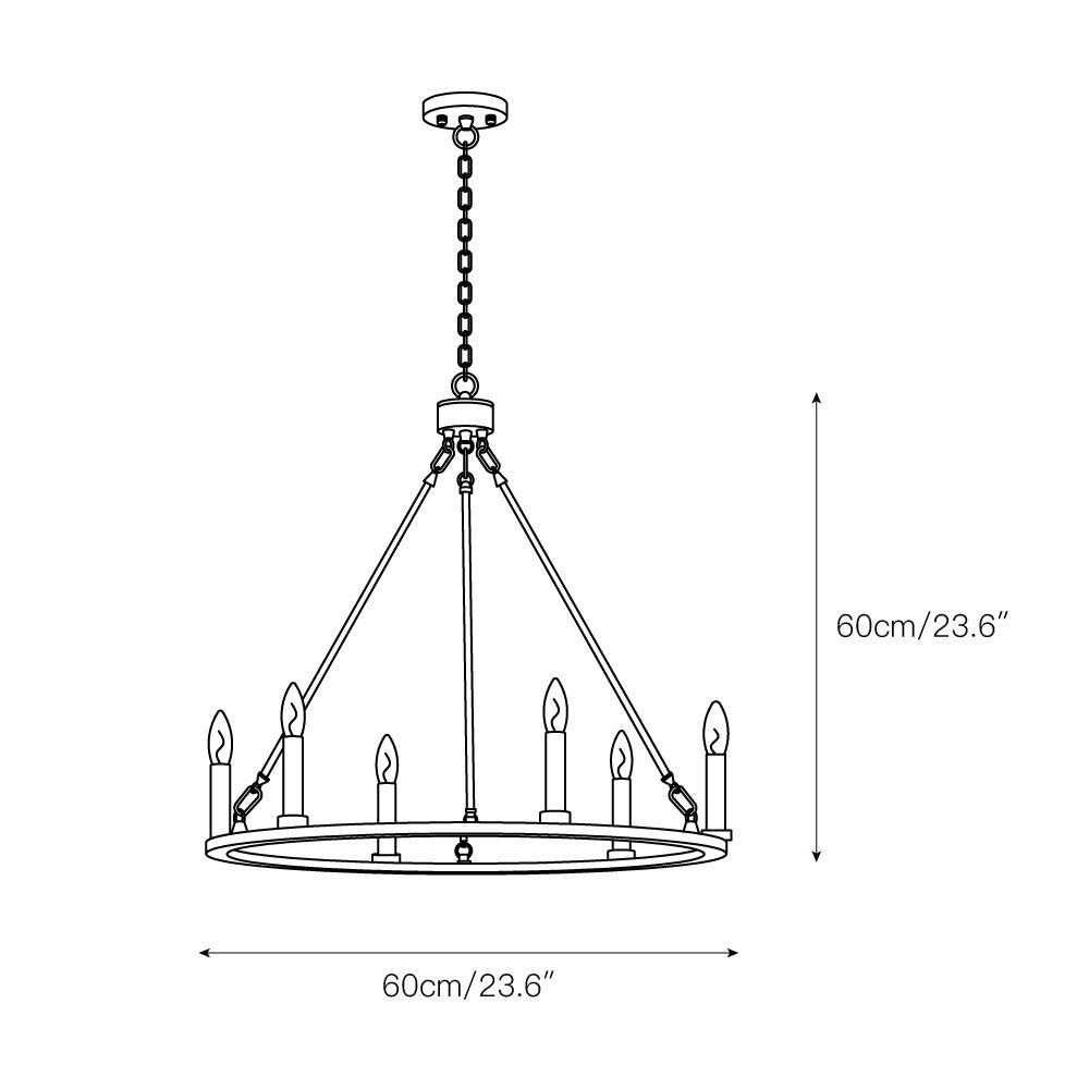 Mjolkuvyo lámpara de araña moderna minimalista de metal