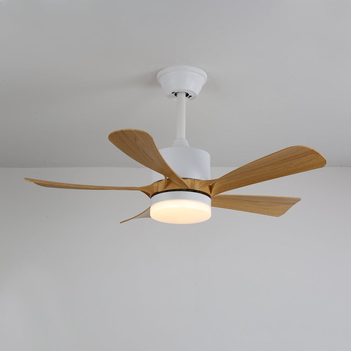 Sylven ventilador de techo con luz moderno de madera