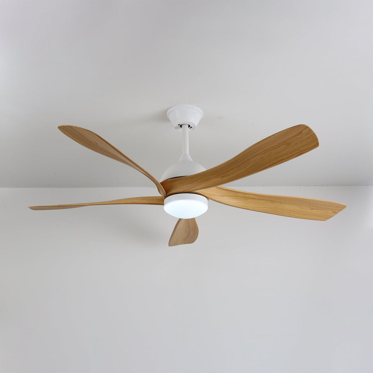 Sylven ventilador de techo con luz moderno de madera