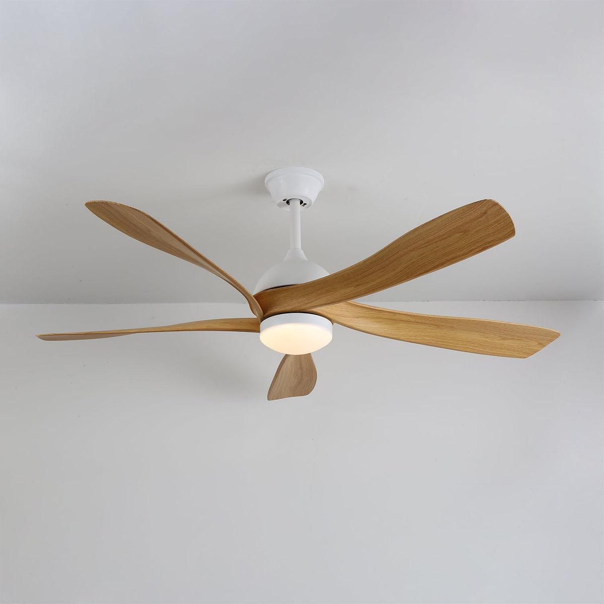 Sylven ventilador de techo con luz moderno de madera