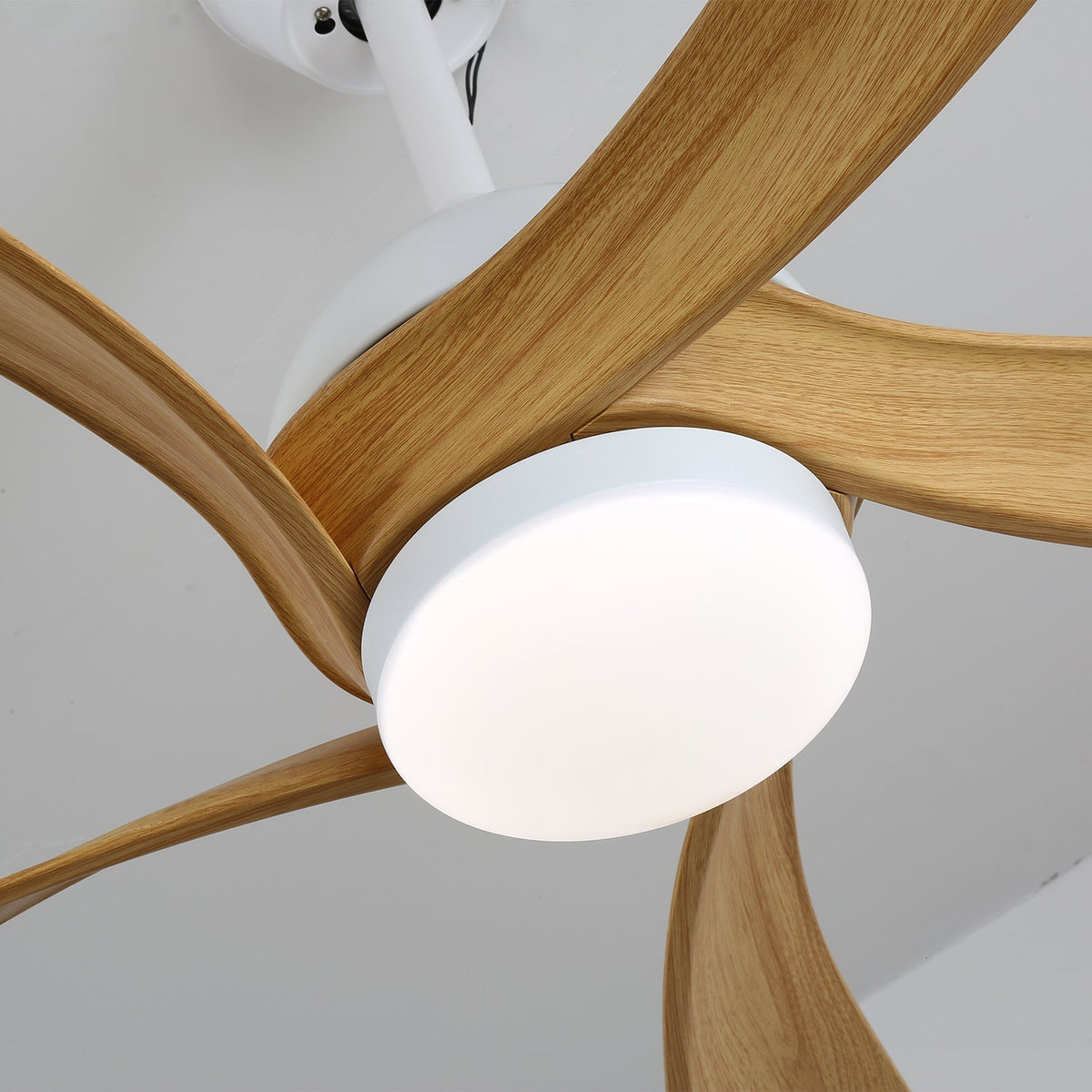 Sylven ventilador de techo con luz moderno de madera