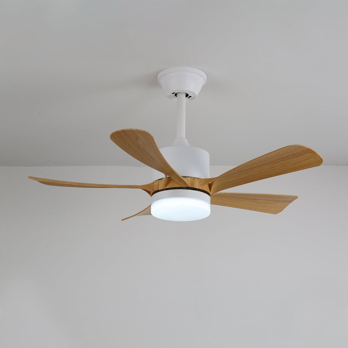 Sylven ventilador de techo con luz moderno de madera