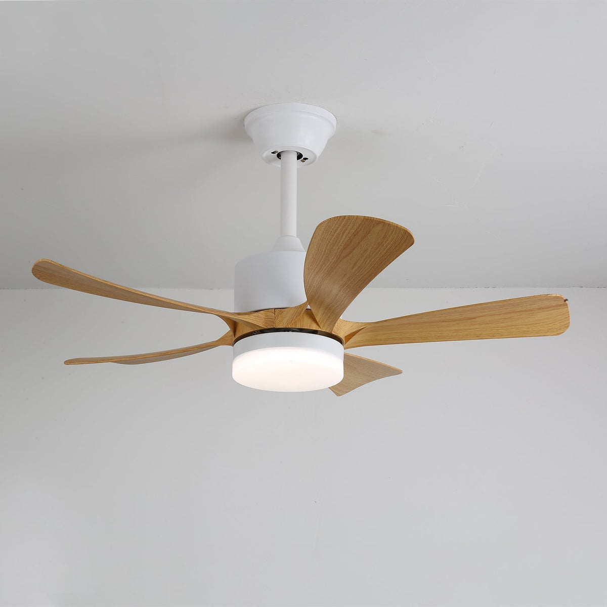 Sylven ventilador de techo con luz moderno de madera