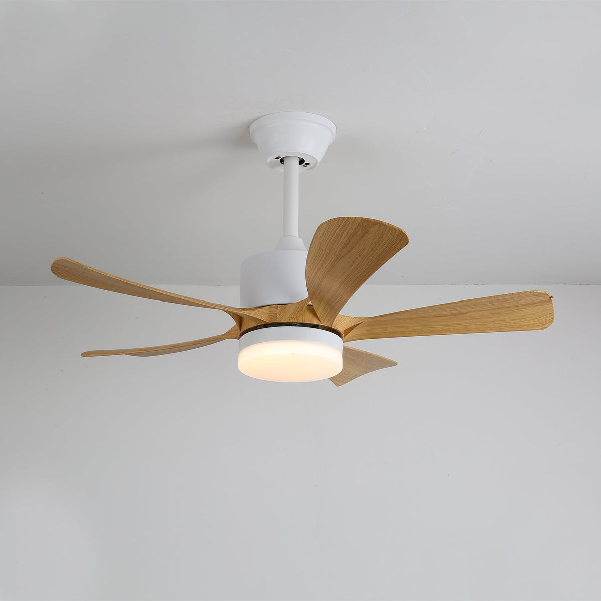 Sylven ventilador de techo con luz moderno de madera