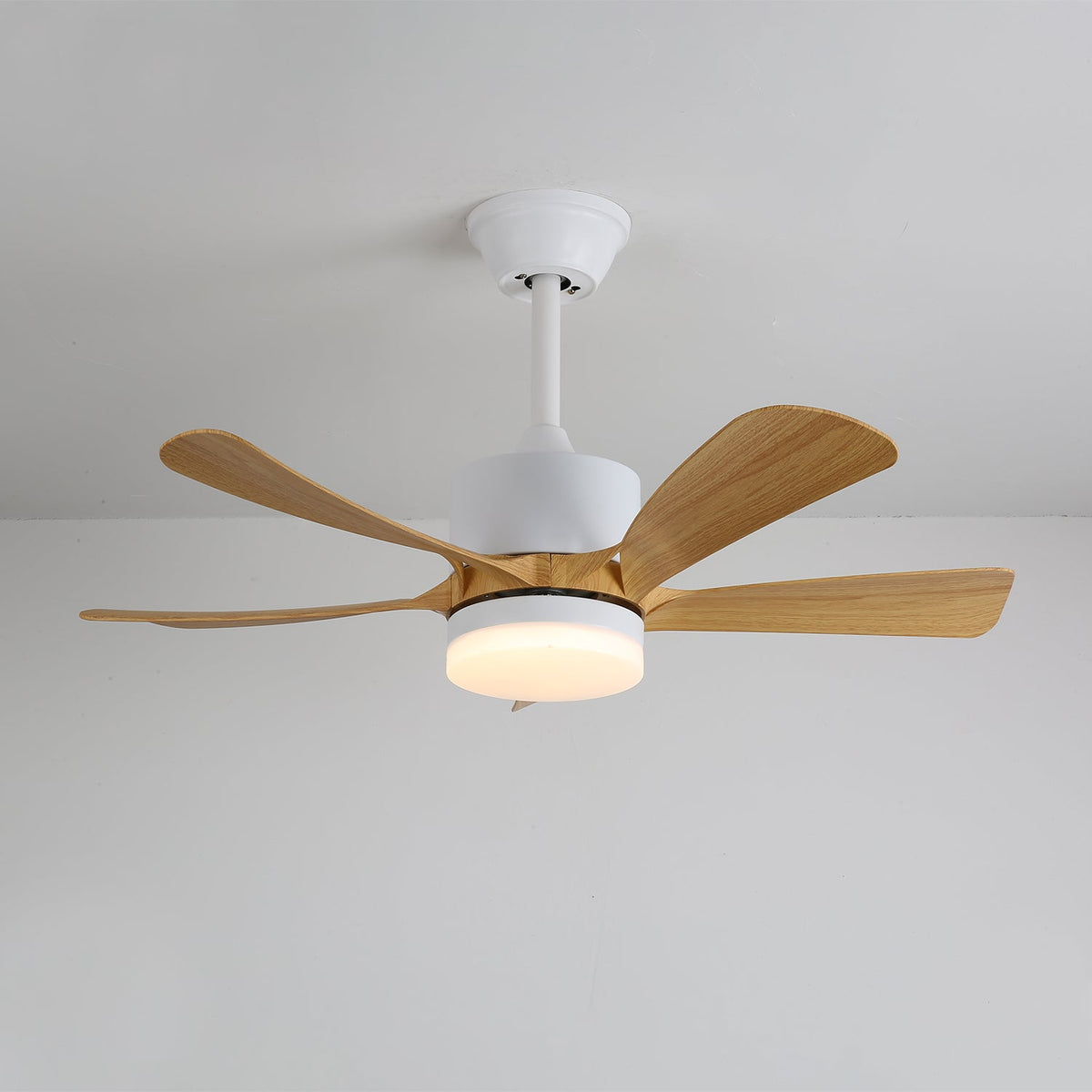Sylven ventilador de techo con luz moderno de madera
