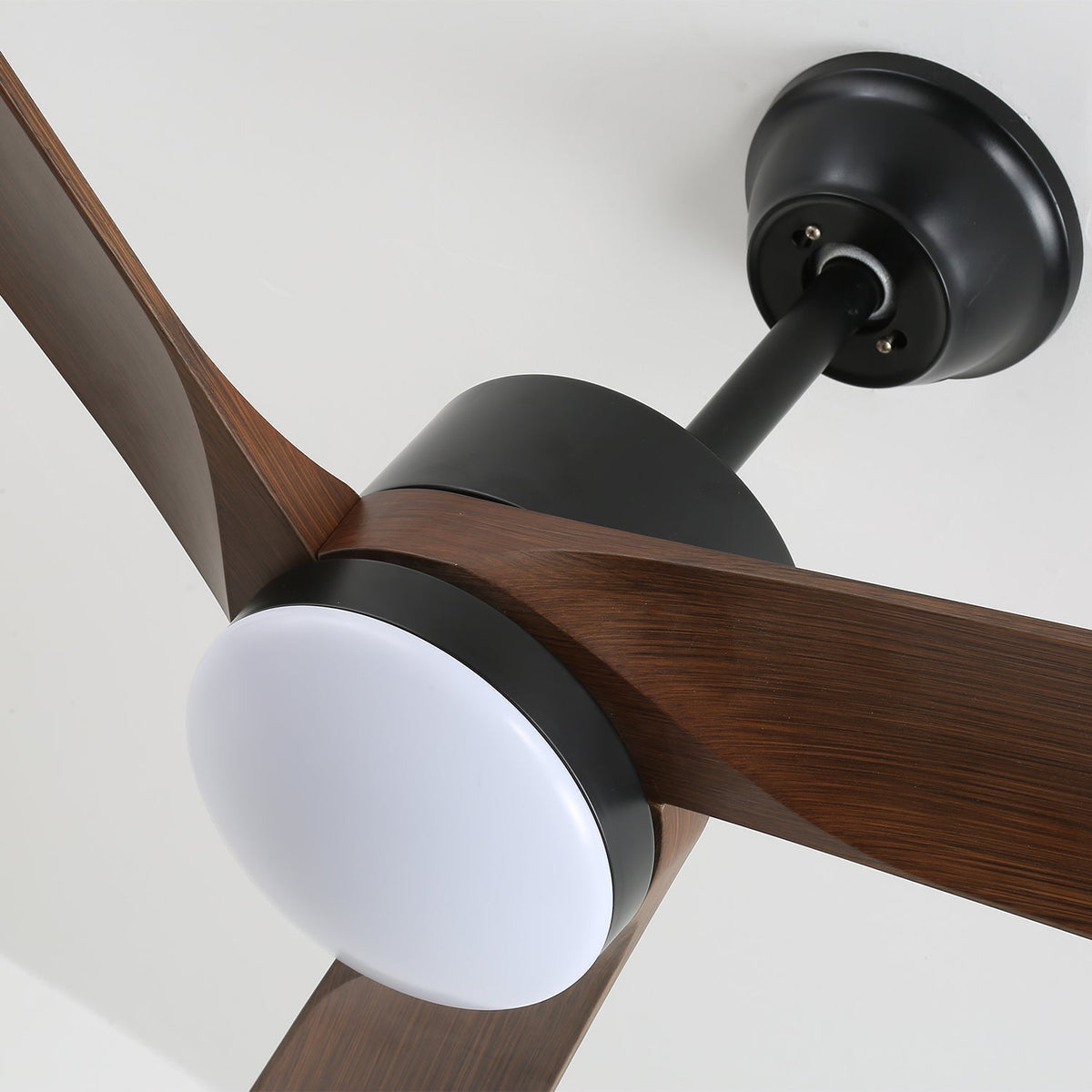 Evraeis ventilador de techo con luz moderno de madera