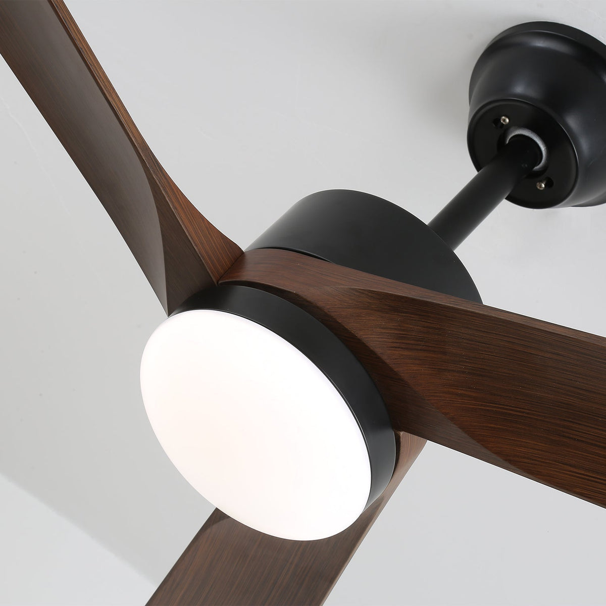 Evraeis ventilador de techo con luz moderno de madera