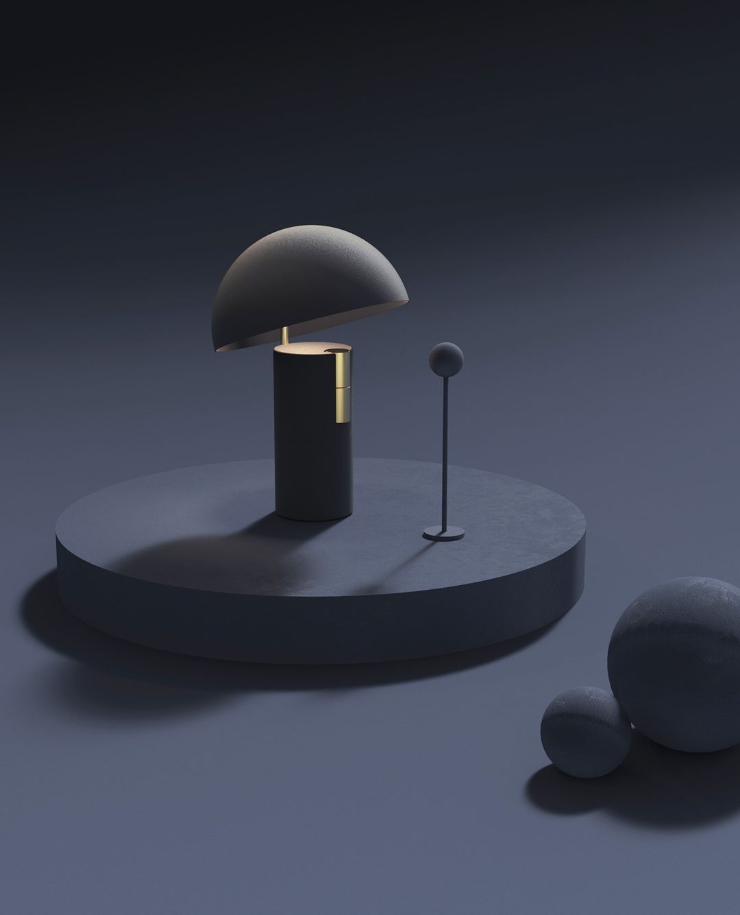 Veroca lámpara de mesa de acero industrial