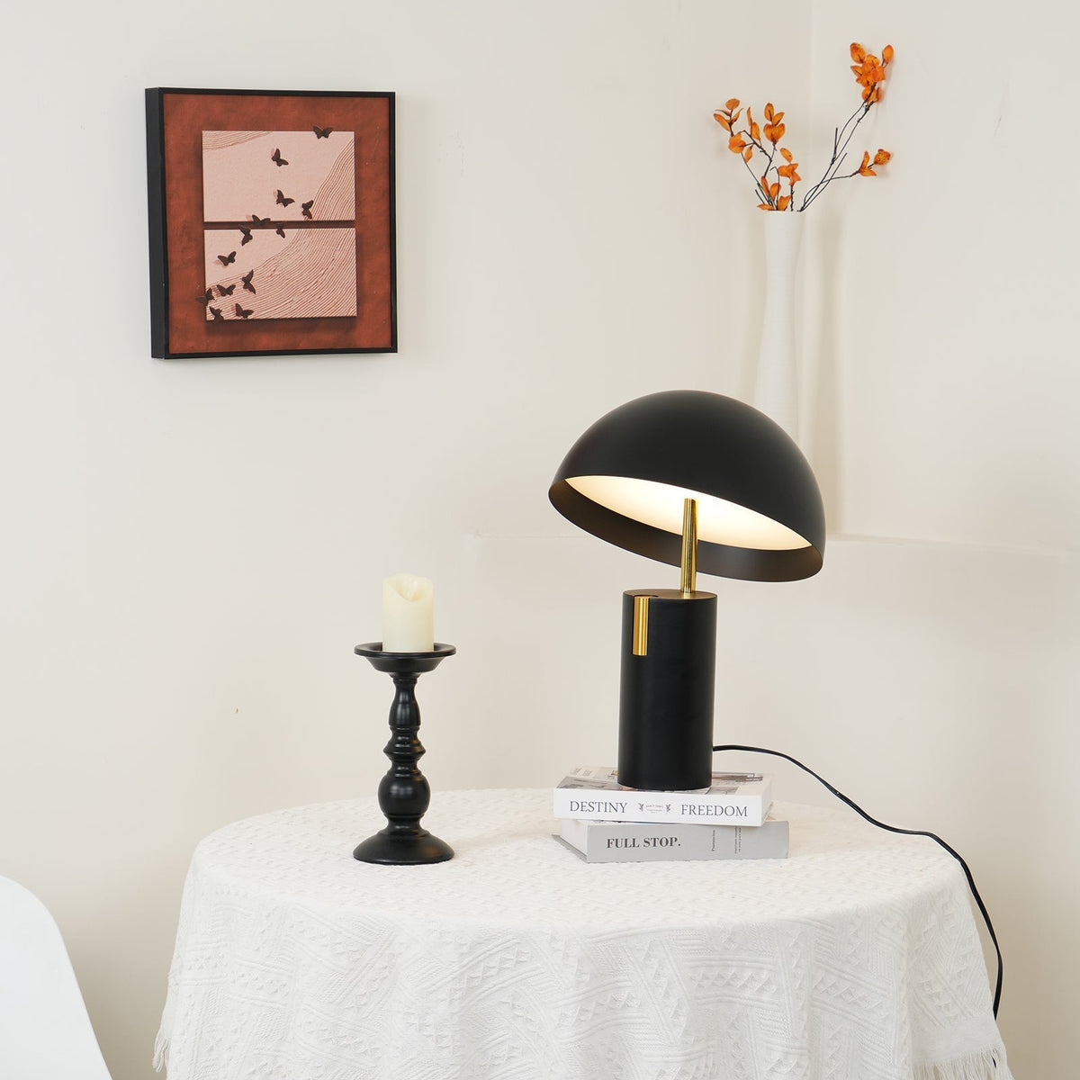 Veroca lámpara de mesa de acero industrial