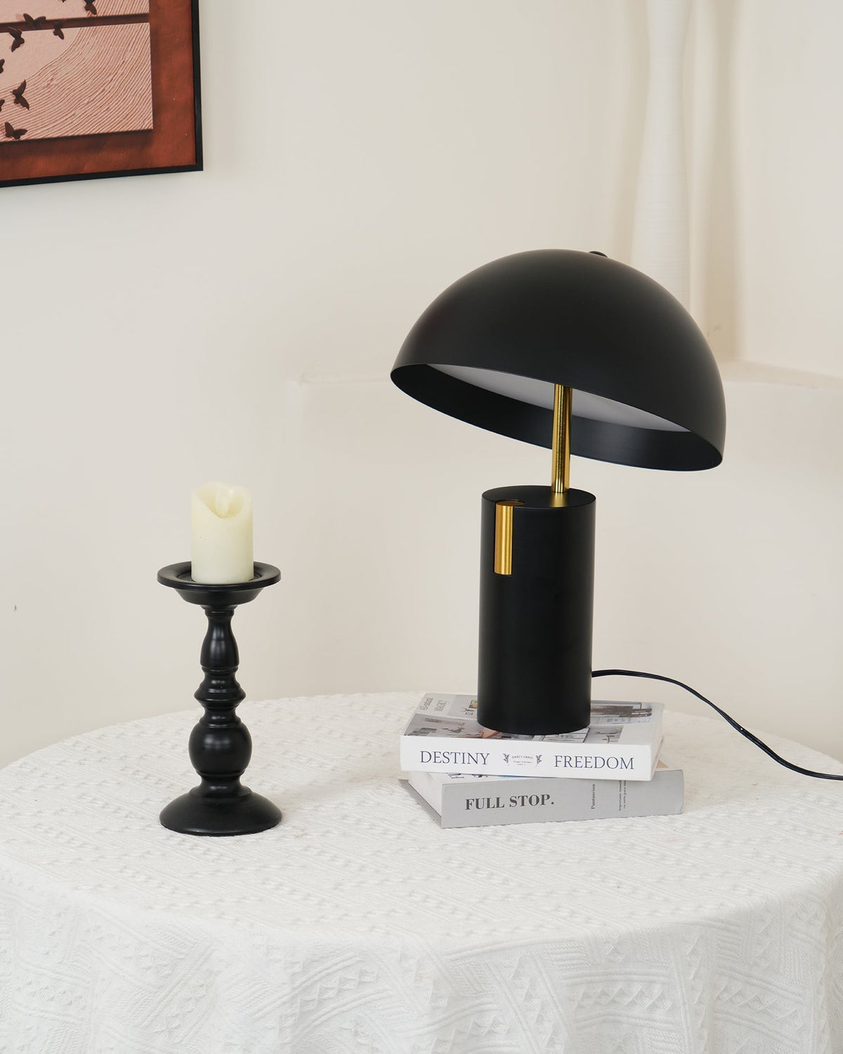 Veroca lámpara de mesa de acero industrial