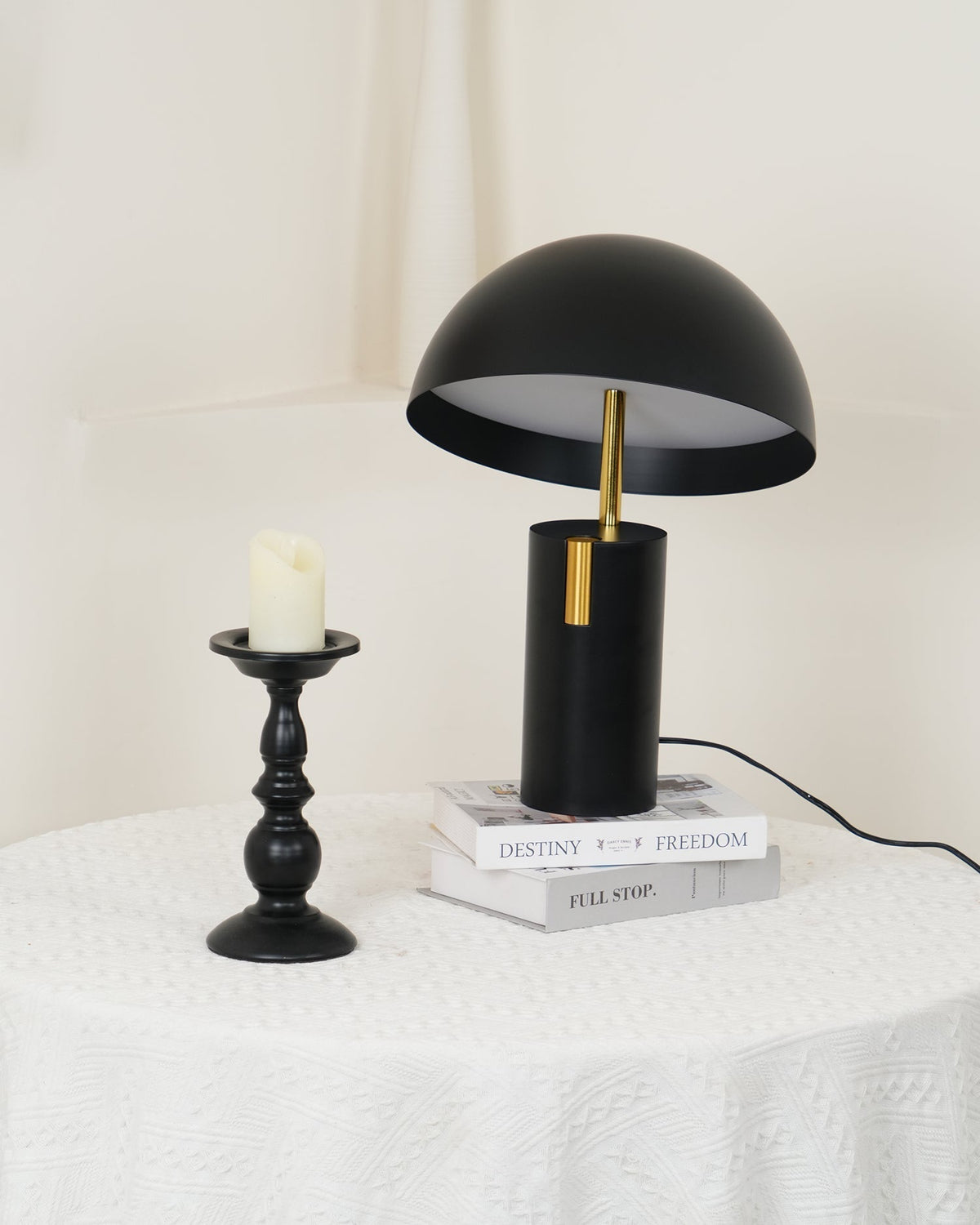 Veroca lámpara de mesa de acero industrial
