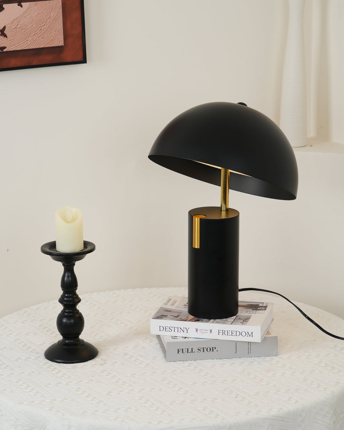 Veroca lámpara de mesa de acero industrial