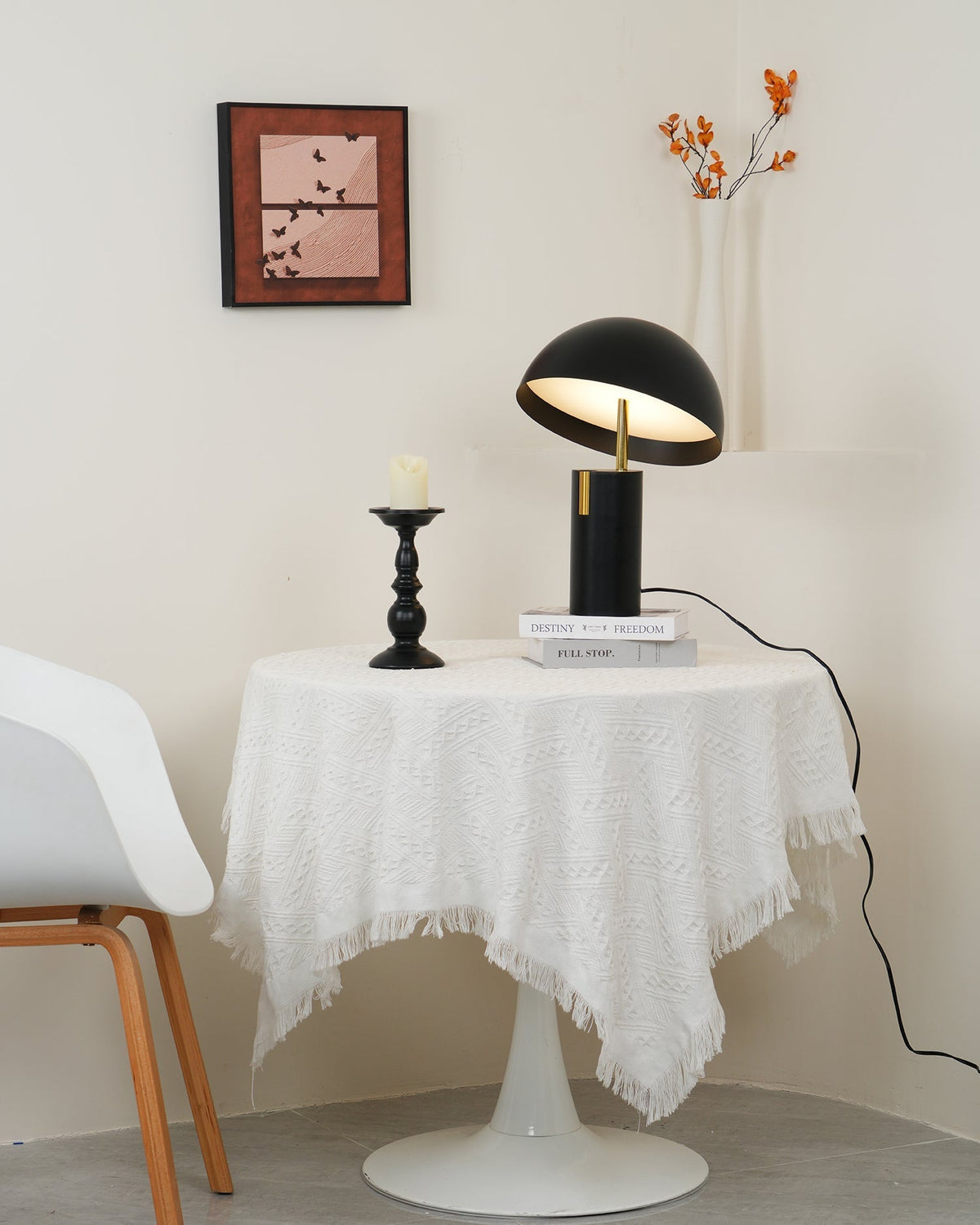 Veroca lámpara de mesa de acero industrial