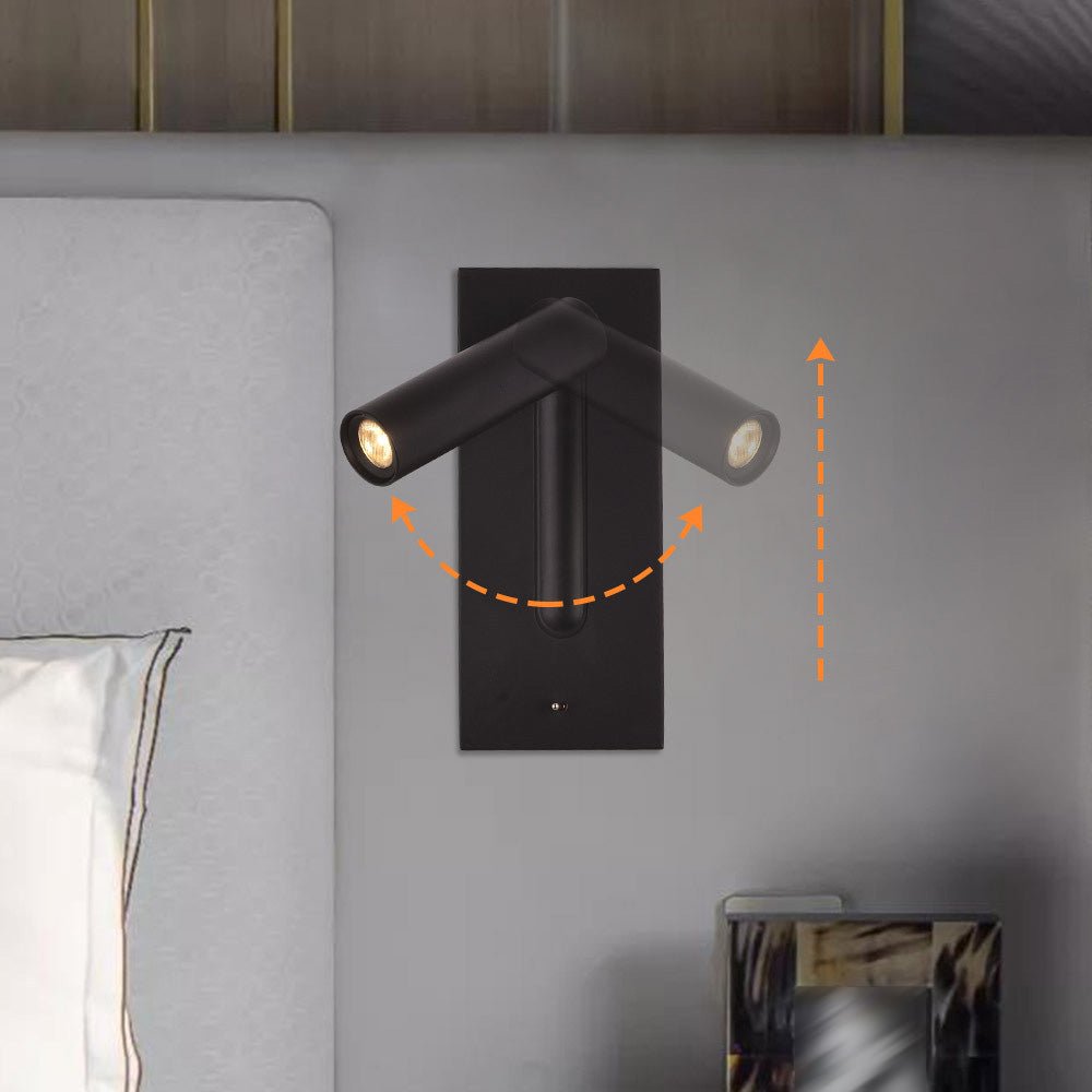 Wallace aplique de pared moderno minimalista giratorio