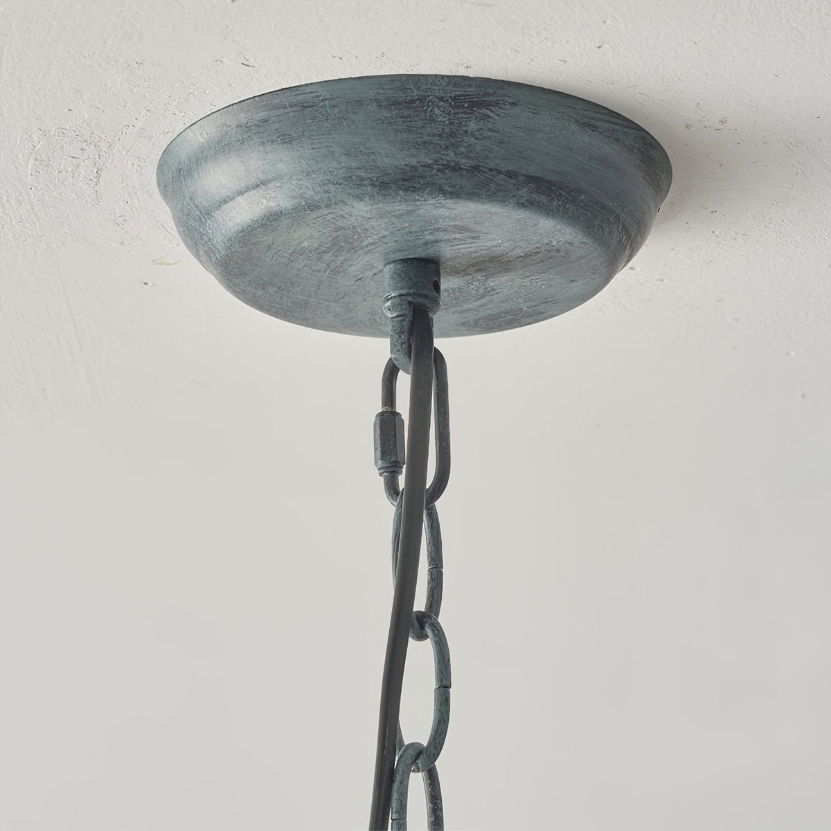 Tinduvyh lámpara colgante vintage industrial de metal y vidrio