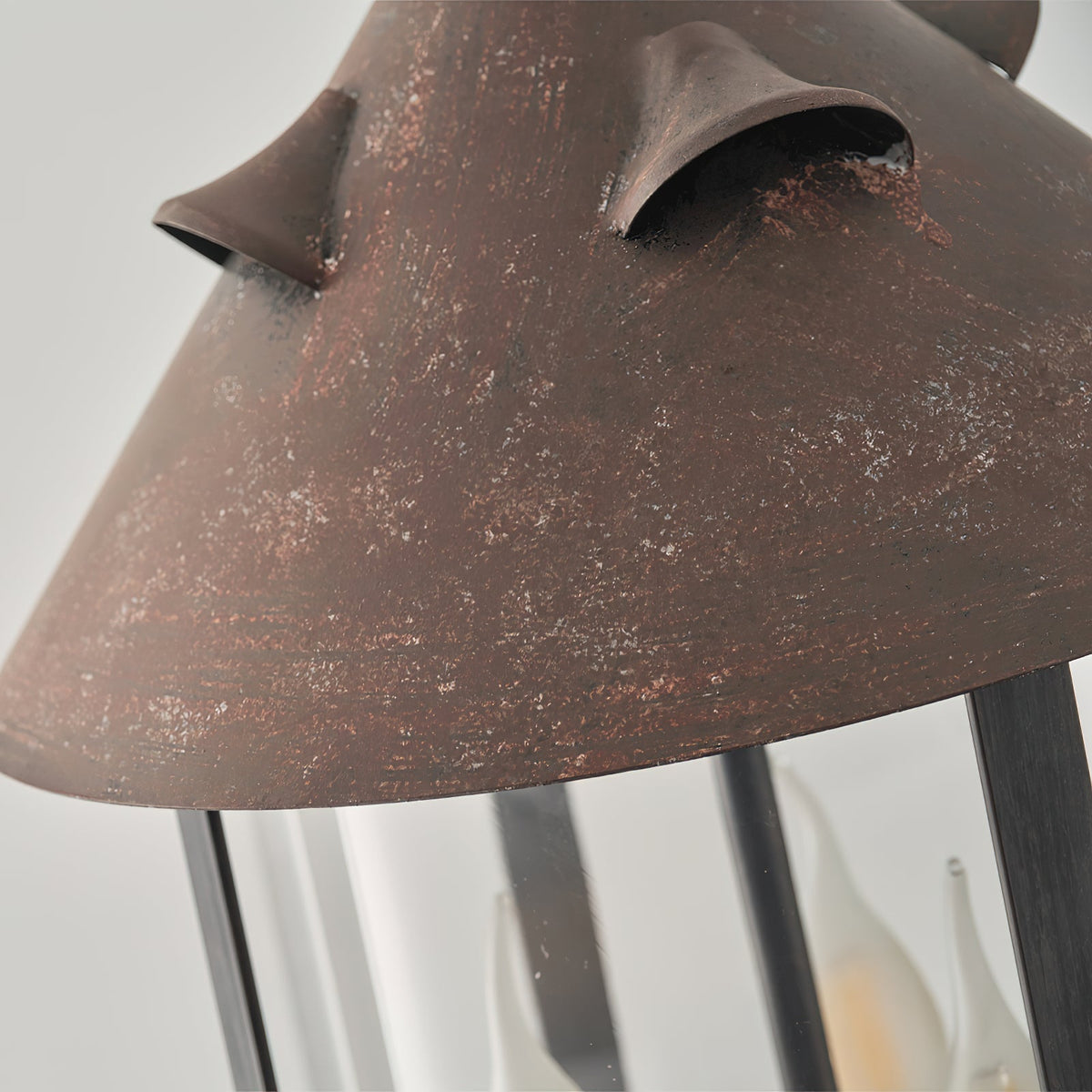 Tinduvyh lámpara colgante vintage industrial de metal y vidrio