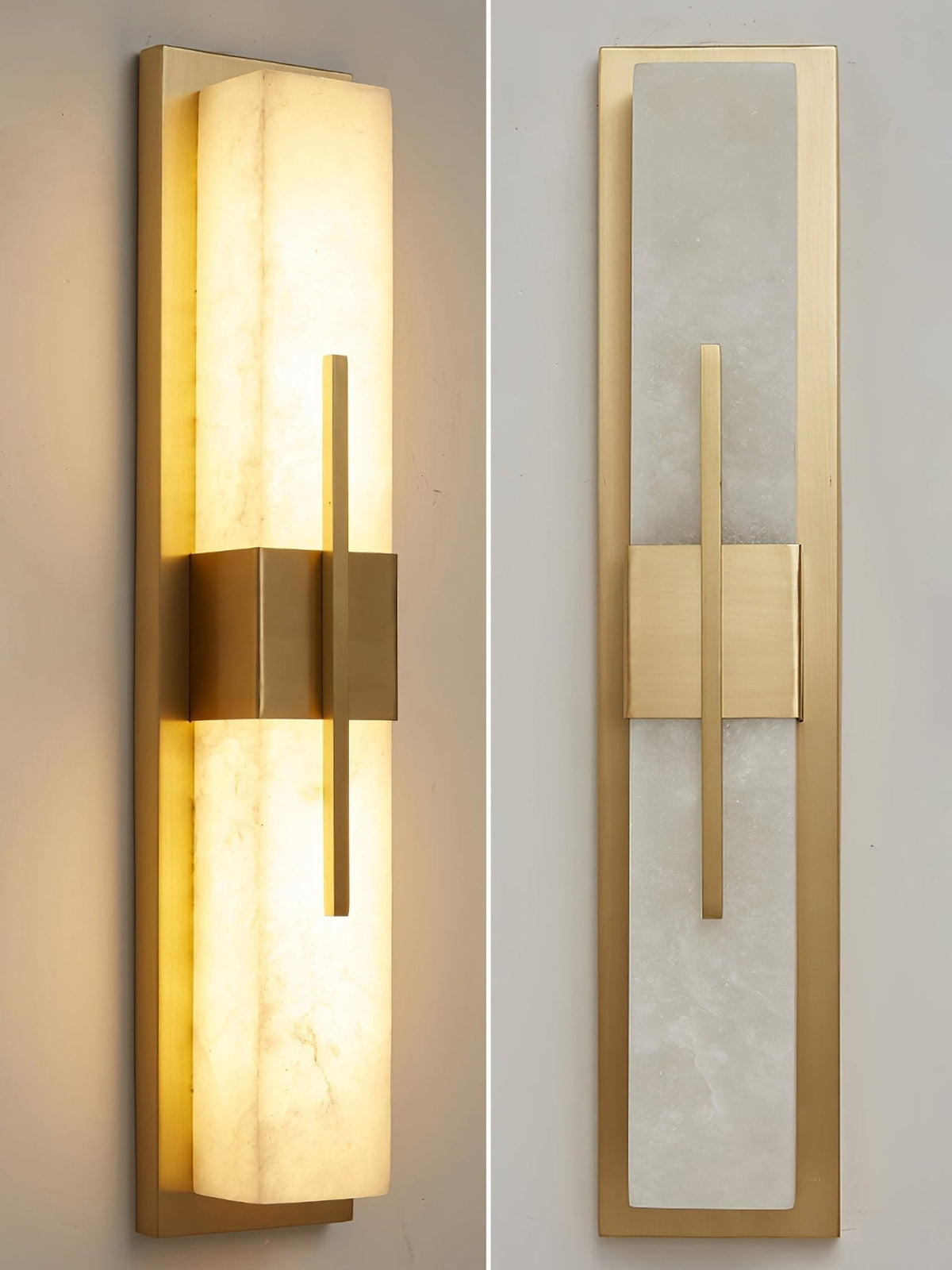 Vellmure aplique de pared gemelo en alabastro