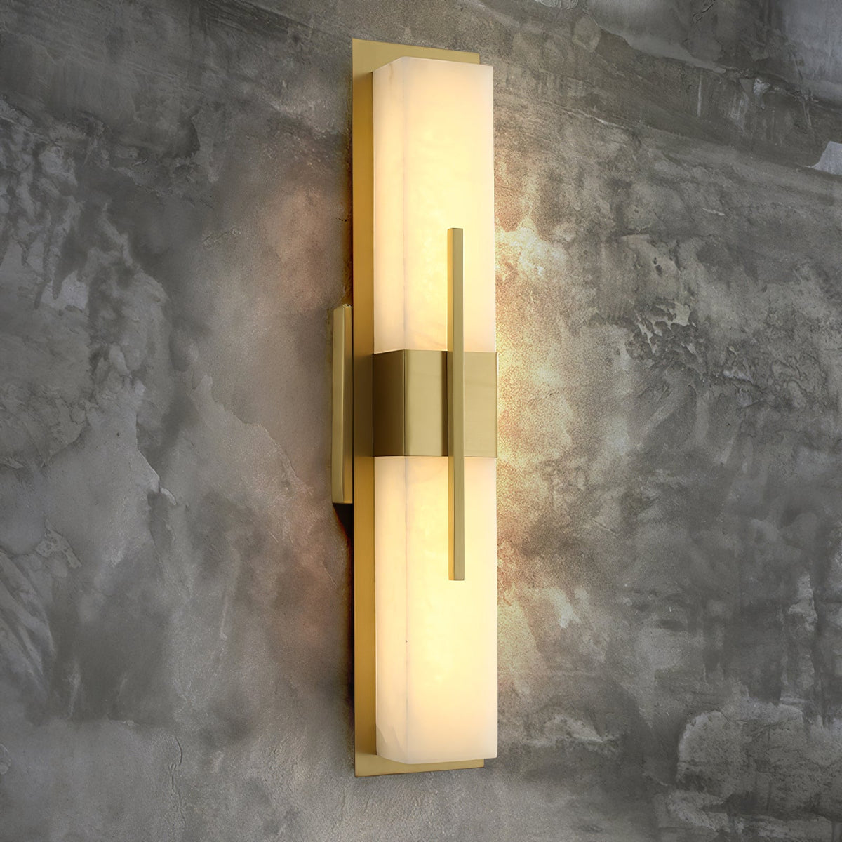 Vellmure aplique de pared gemelo en alabastro