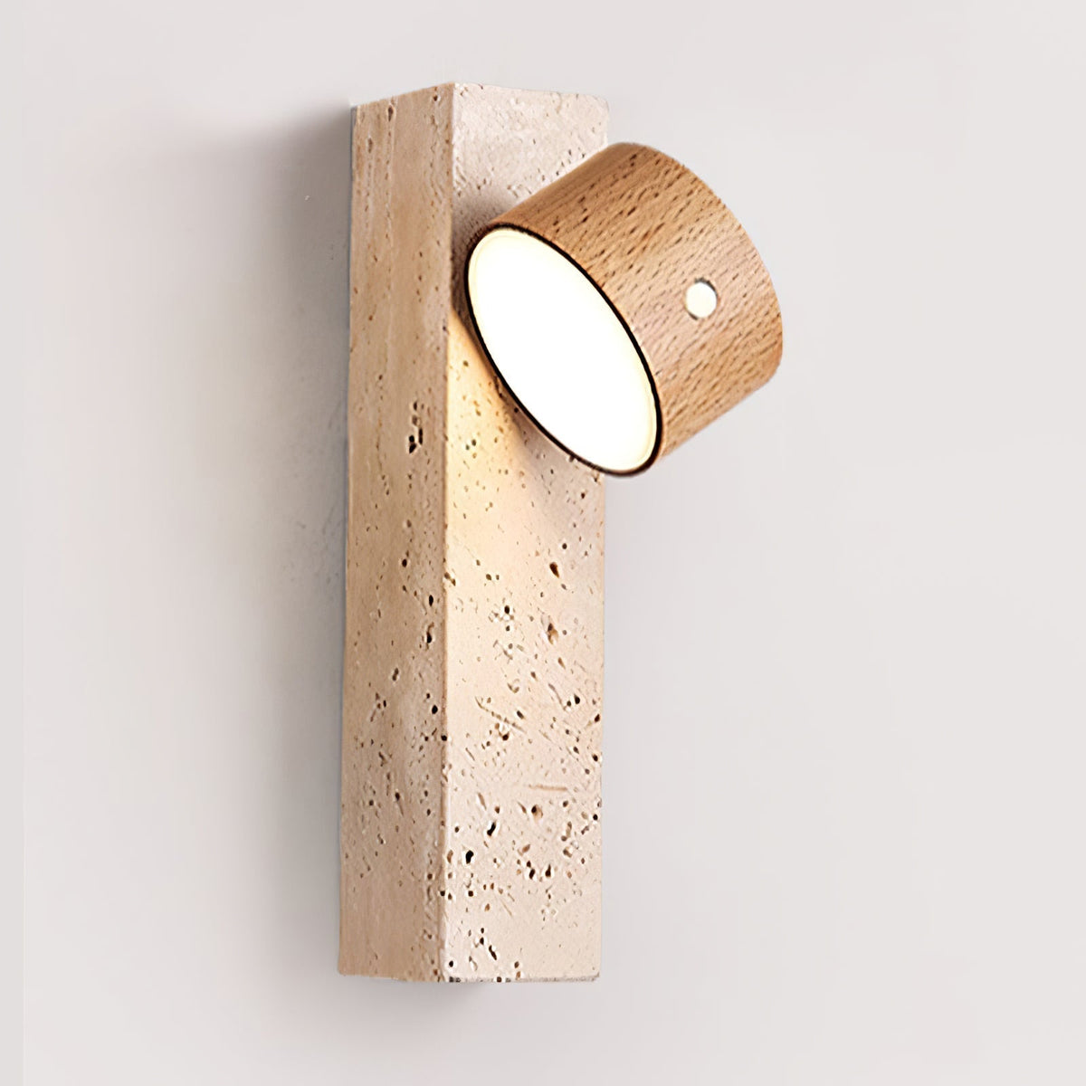Dalvor aplique de pared rectangular en travertino