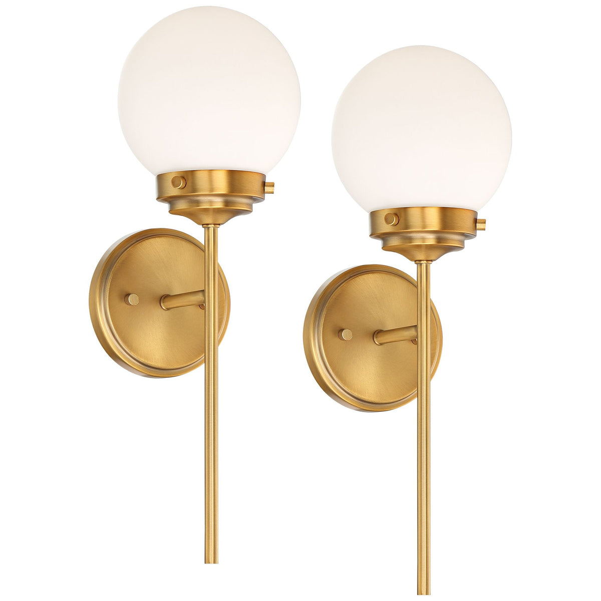 Waegnuvyh aplique de pared moderno minimalista de latón con vidrio