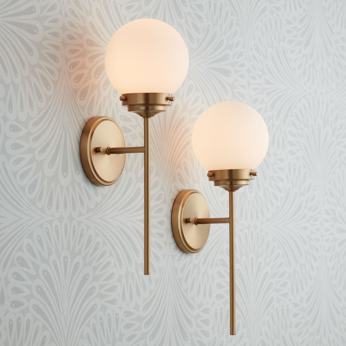 Waegnuvyh aplique de pared moderno minimalista de latón con vidrio
