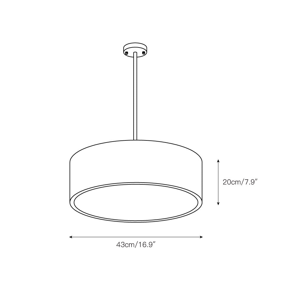 Qvistuvyu lámpara colgante moderna minimalista de metal