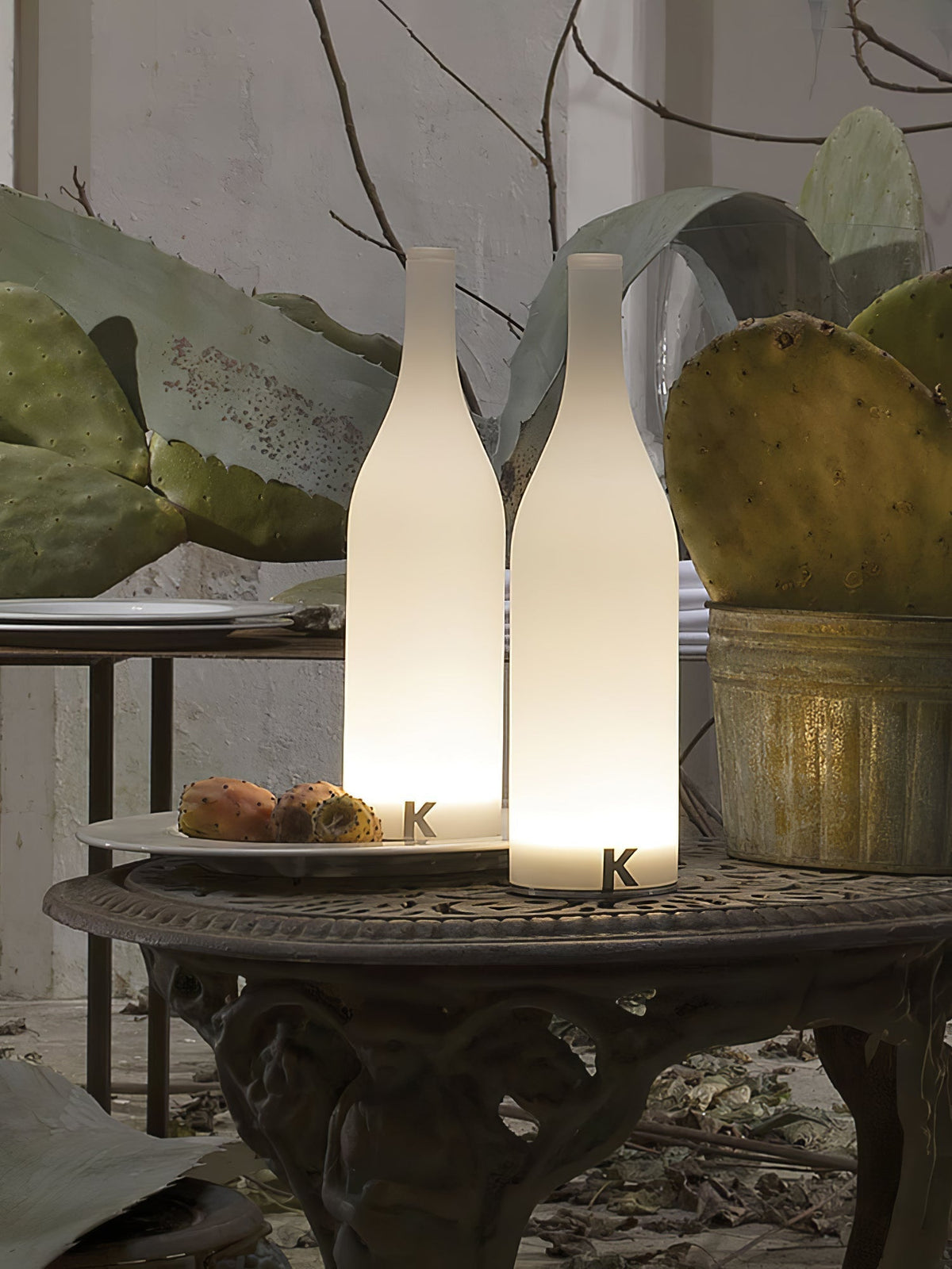 Vino lámpara de mesa con batería integrada