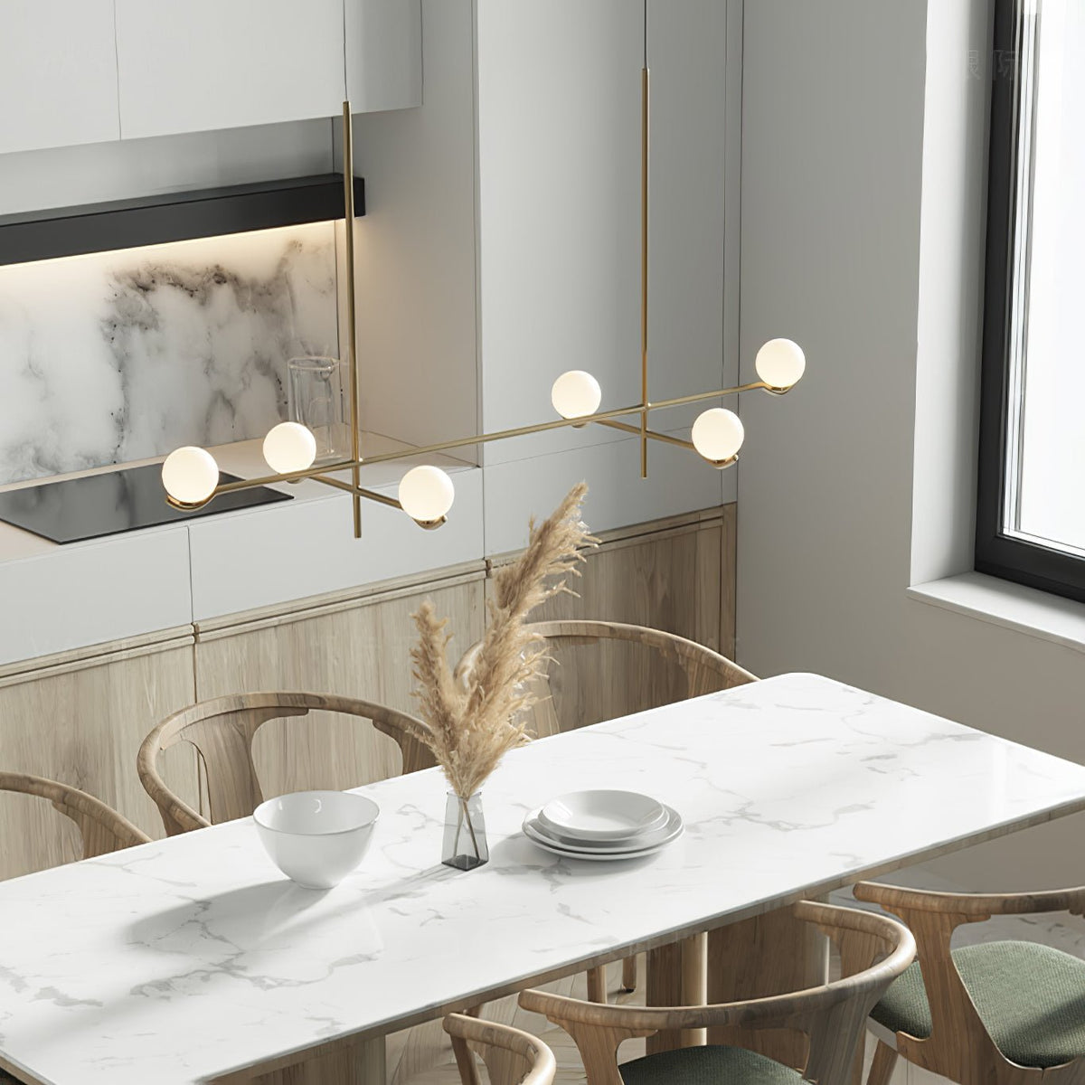 Bora lámpara colgante minimalista de vidrio