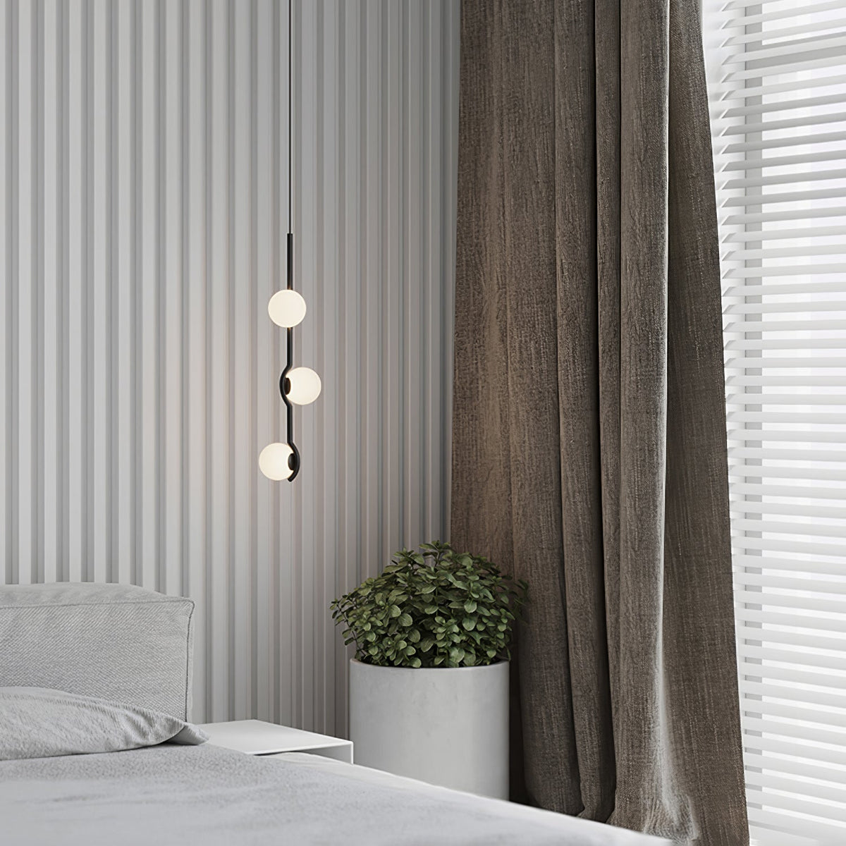 Bora lámpara colgante minimalista de vidrio