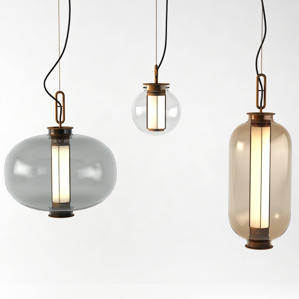 Uphaos lámpara colgante moderna minimalista de vidrio
