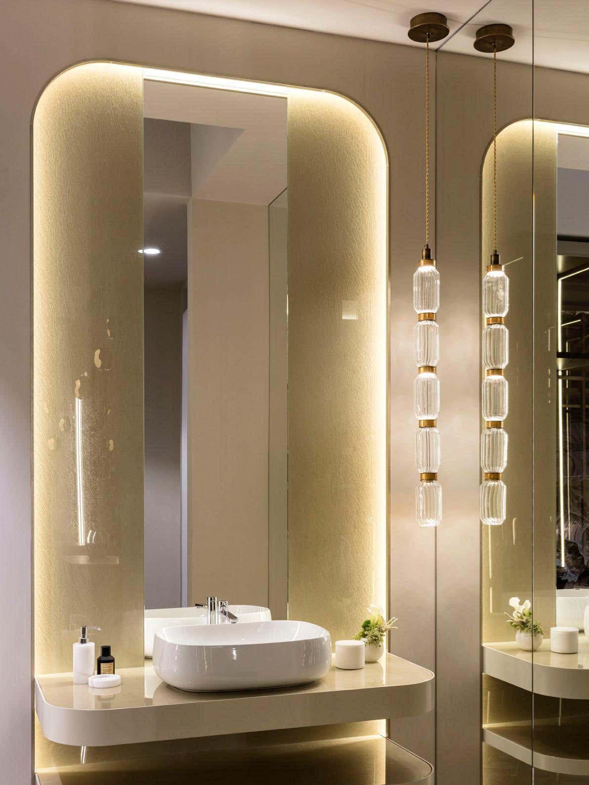 Veliora lámpara colgante de vidrio con diseño lujoso