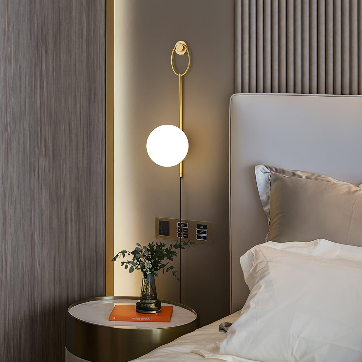 Selaella aplique de pared minimalista