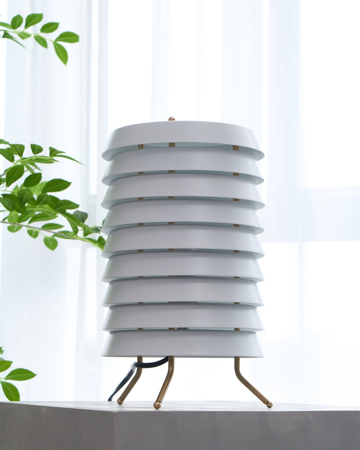 Orelelette lámpara de mesa Lattice escandinava