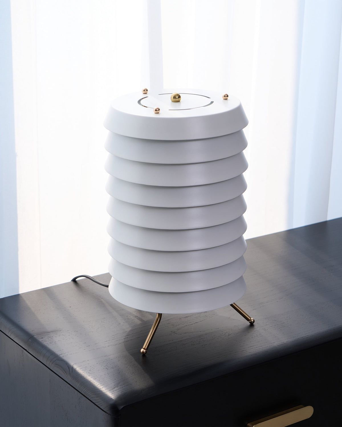 Orelelette lámpara de mesa Lattice escandinava