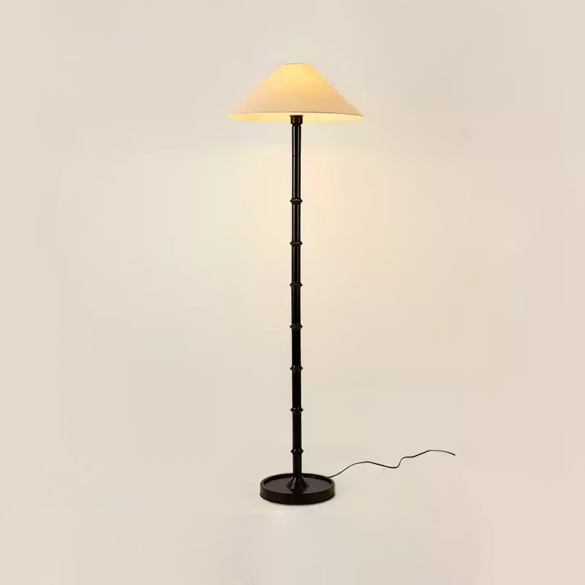 Zen lámpara de pie de bambú