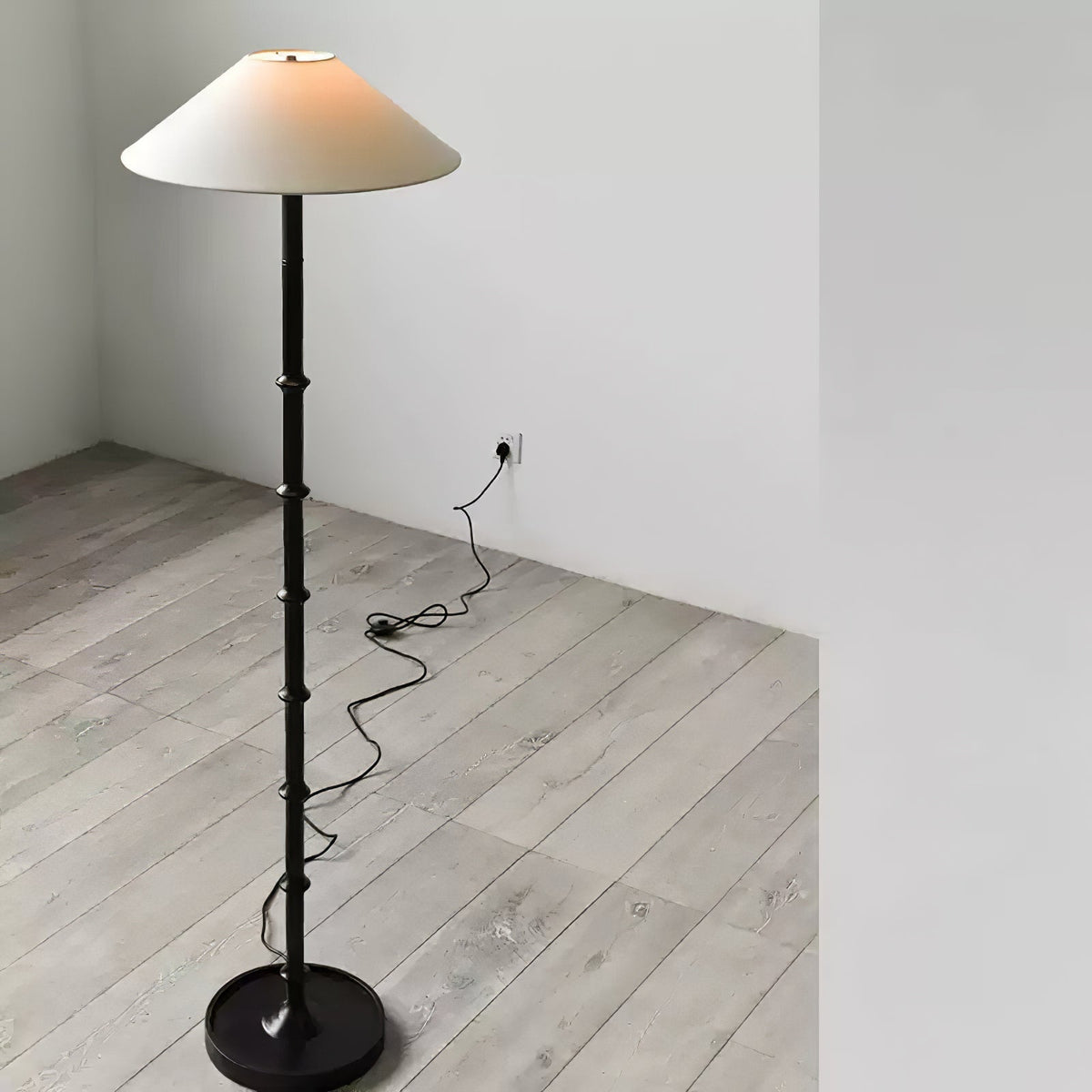 Zen lámpara de pie de bambú