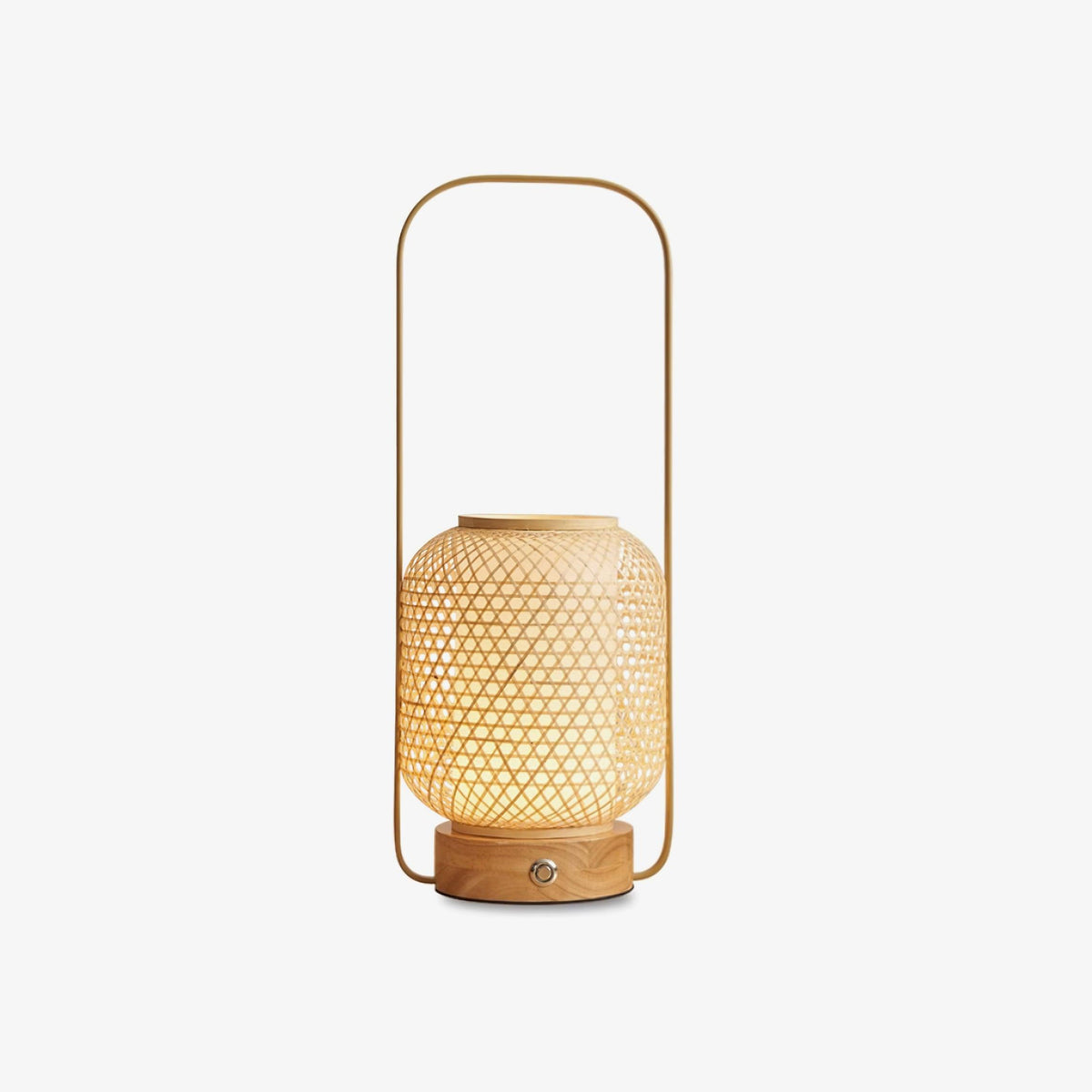 Orbituse lámpara de mesa de madera