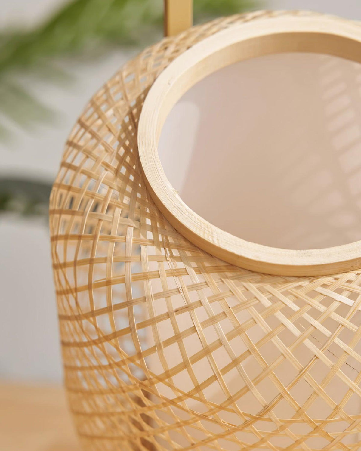 Orbituse lámpara de mesa de madera