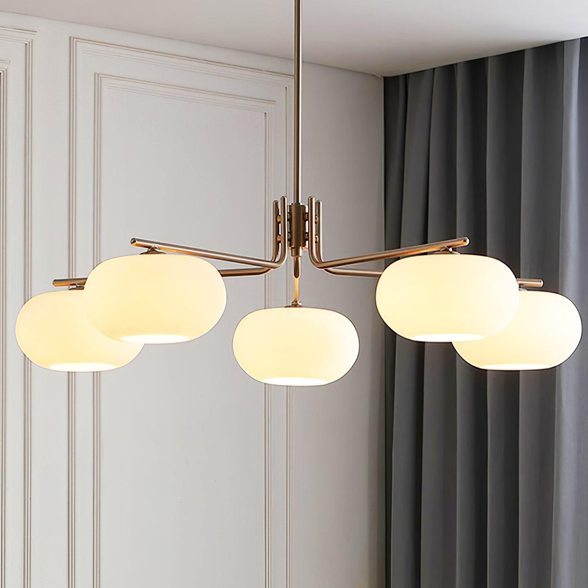 Deloz lámpara de araña Industrial 5-Luces moderna