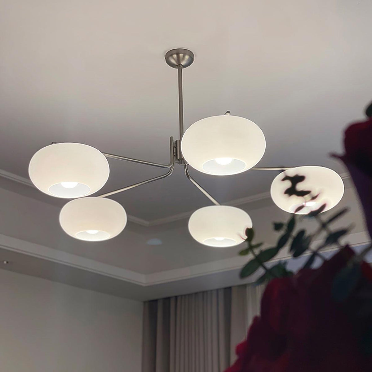 Deloz lámpara de araña Industrial 5-Luces moderna