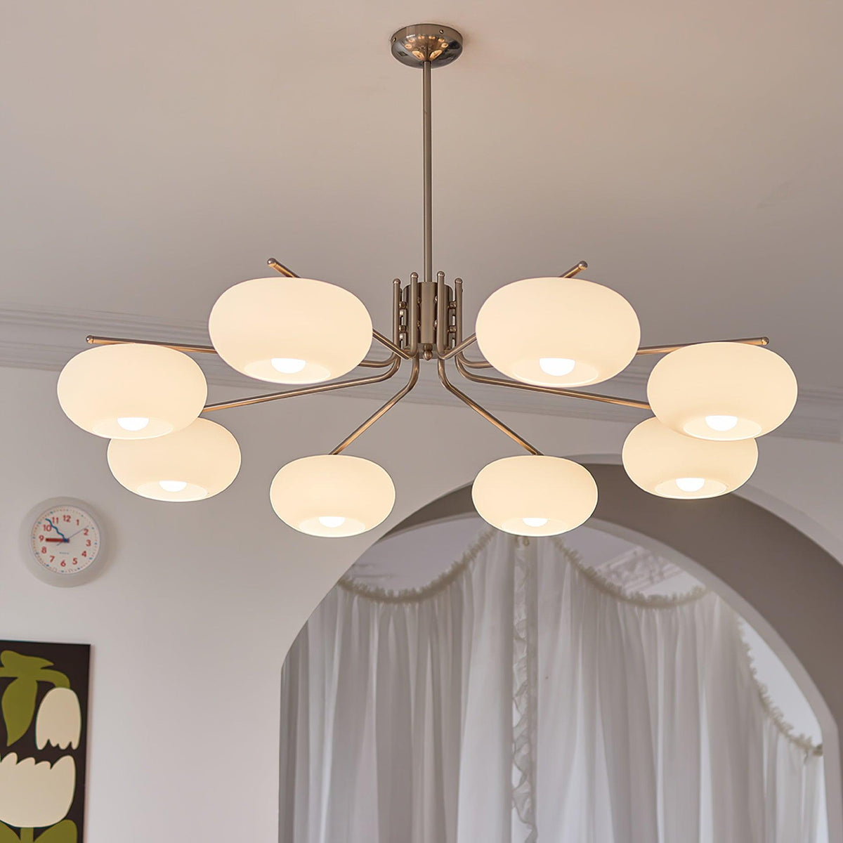Deloz lámpara de araña Industrial 5-Luces moderna